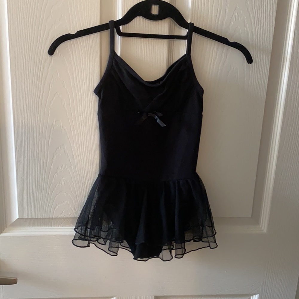 Dance leotard with attached skirt